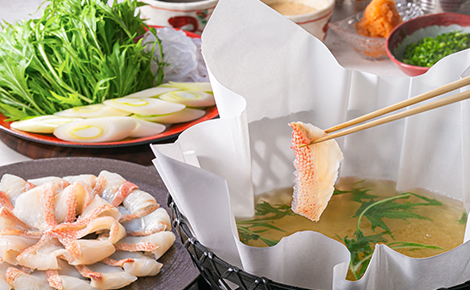 広島県産あごだしの赤魚しゃぶしゃぶ